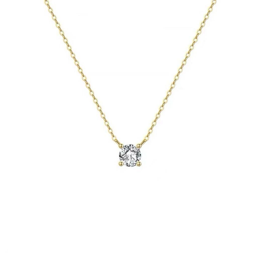 Collar Plata 925 Punto Luz 4p 3,3mm-0