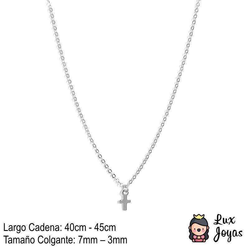 Collar Plata 925 Cruz Lisa S-2
