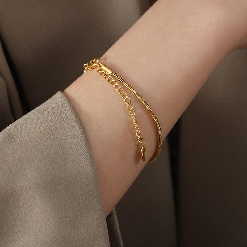 Pulsera Baño Oro 18k Cola De Topo-3