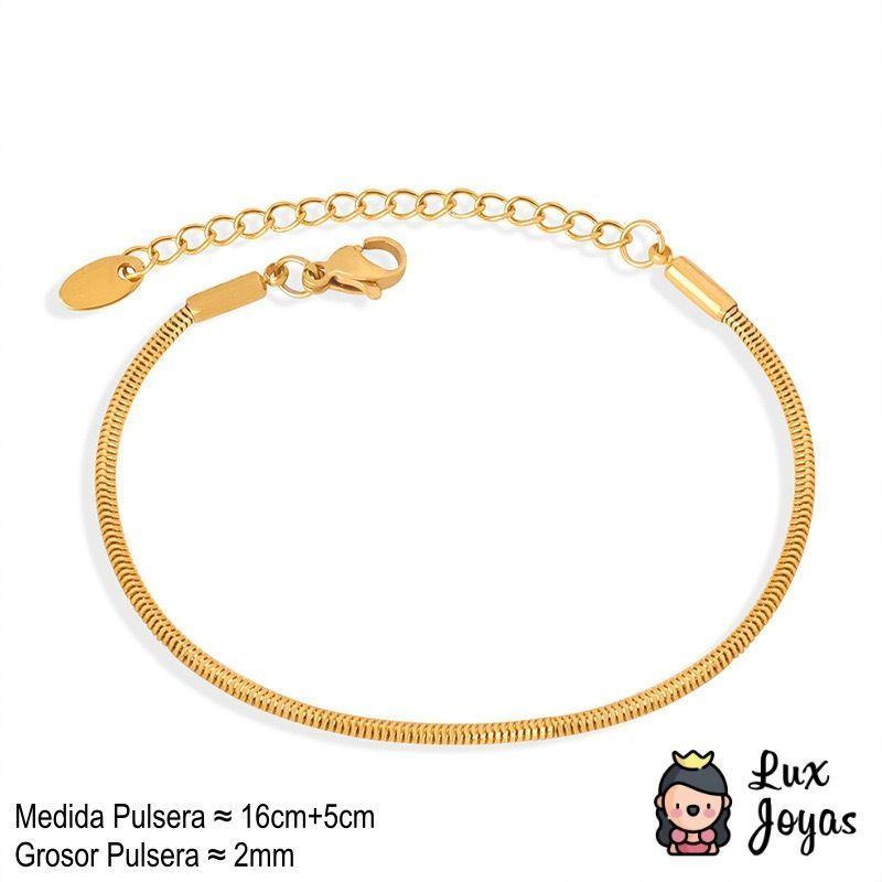 Pulsera Baño Oro 18k Cola De Topo-4