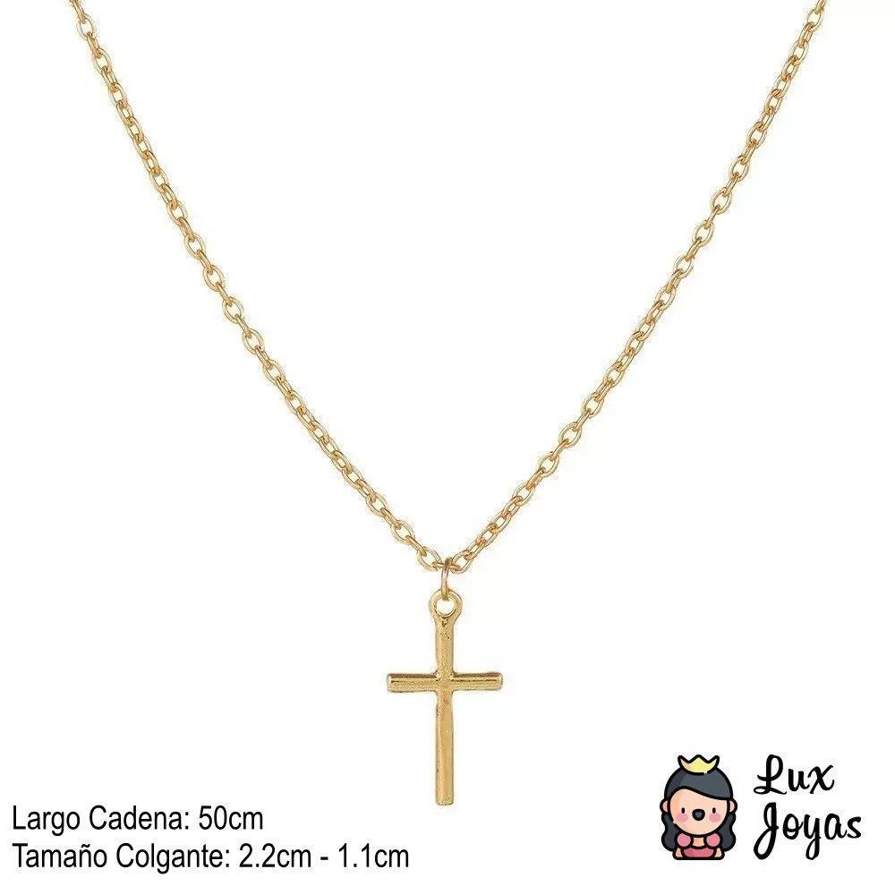 Collar Plata 925 Cruz Lisa-2