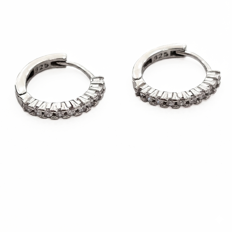 Aros Plata 925 Argollas Brill-0
