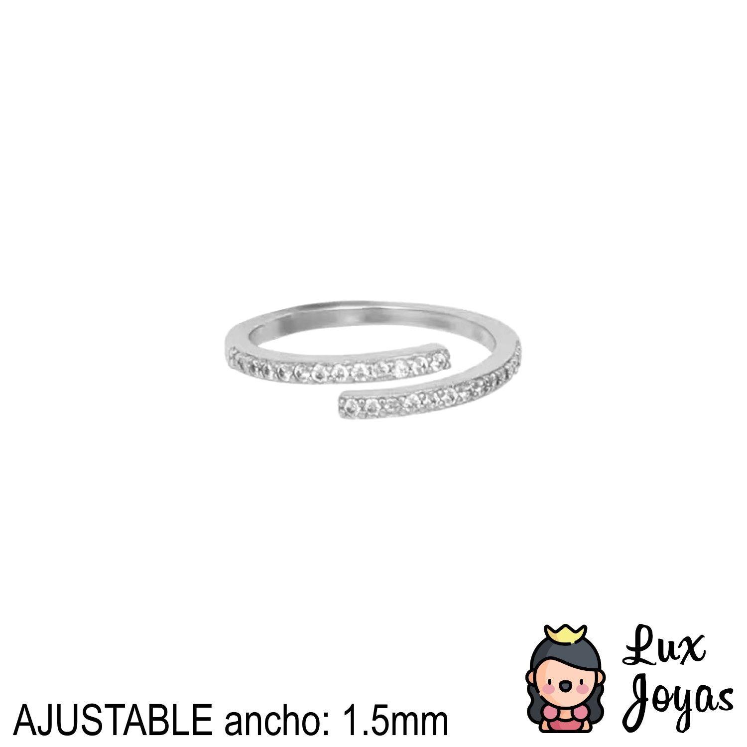 Anillo Plata 925 Cruzado Bri Ajust-2