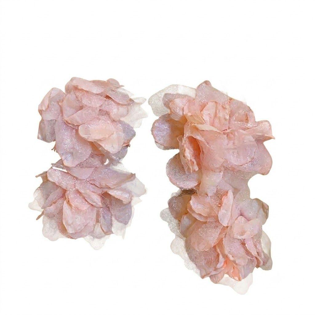 AROS ALEACIÓN FLOR ORGANZA ROSE-0