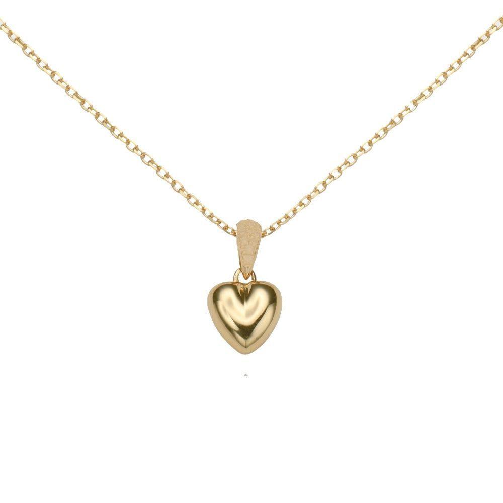 Collar Plata 925 Corazón Liso-0
