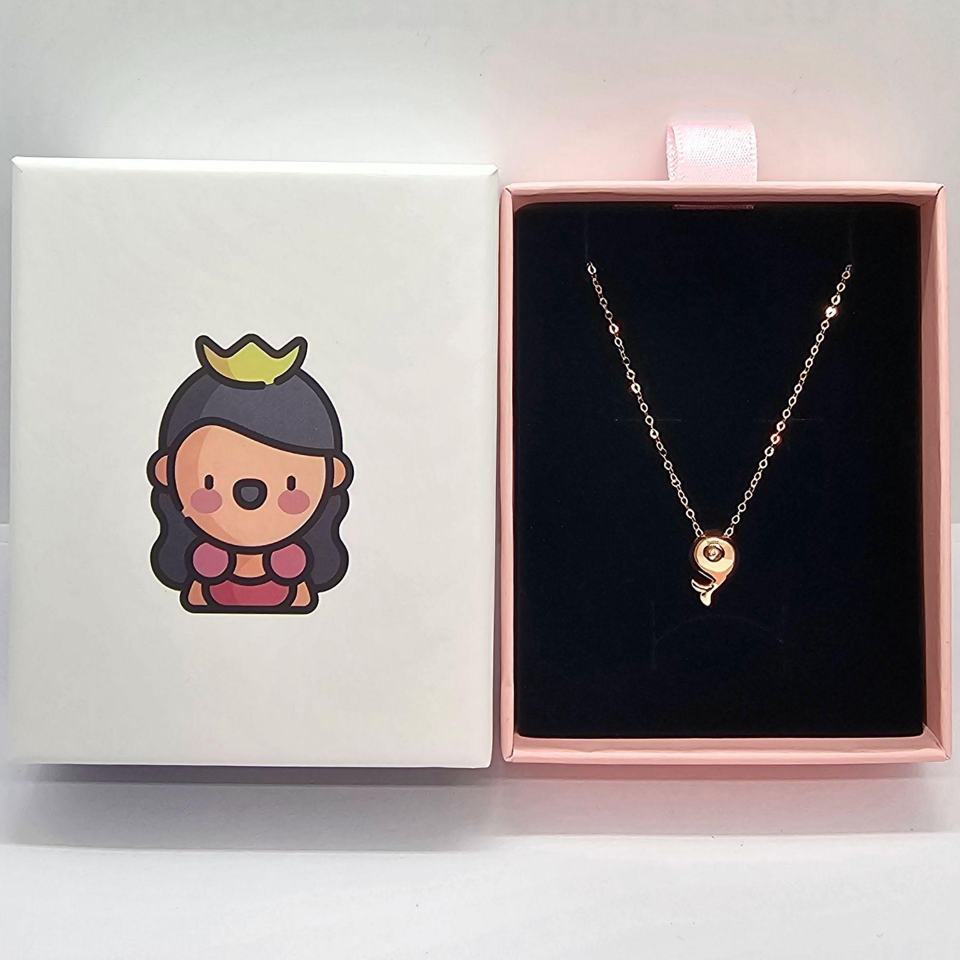 CADENA ESLABONES ORO ROSADO 18K COLGANTE DELFÍN DIAMANTE 1P-3