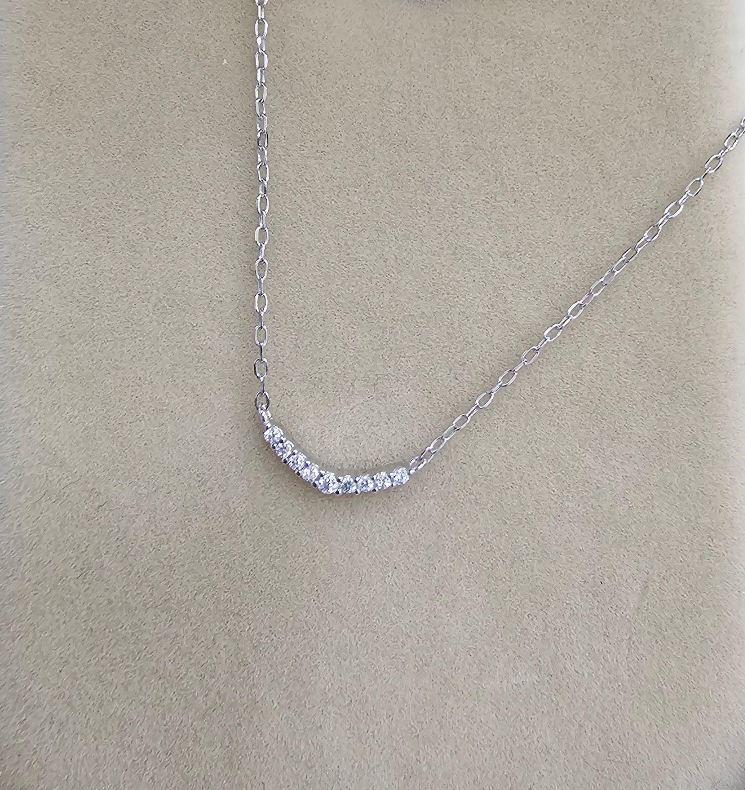 Collar Plata 925 Sonrisa Brillitos-1