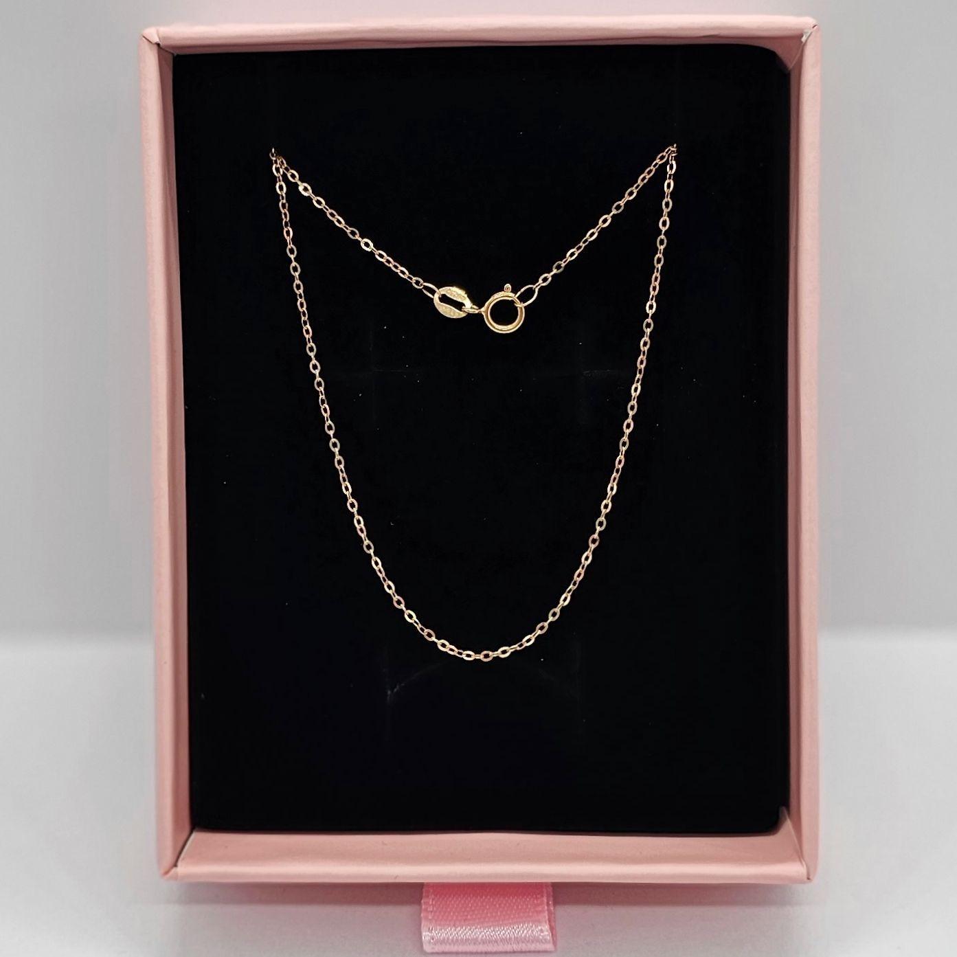 CADENA DE ESLABONES ORO ROSADO 18K 0,8G-3