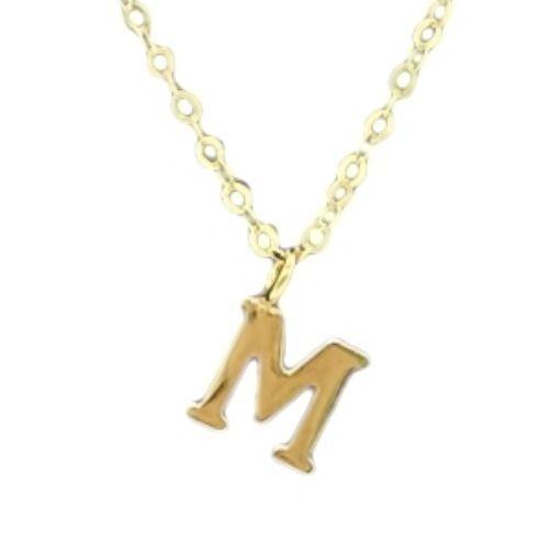 CADENA ESLABONES ORO 18K COLGANTE LETRA INICIAL 18K-0
