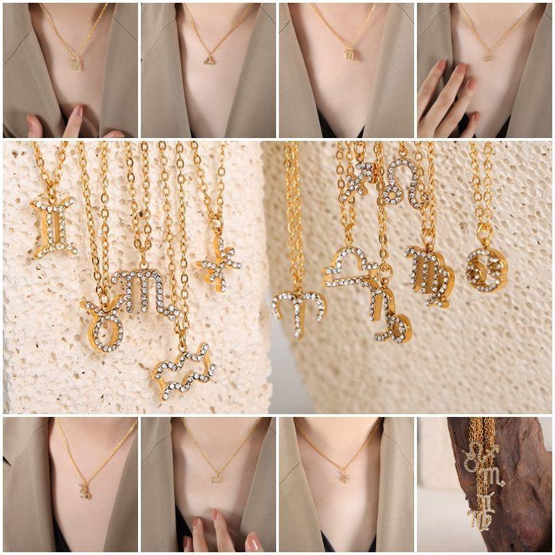 Collar Baño Oro 18k Signo Zodiaco Tauro-3