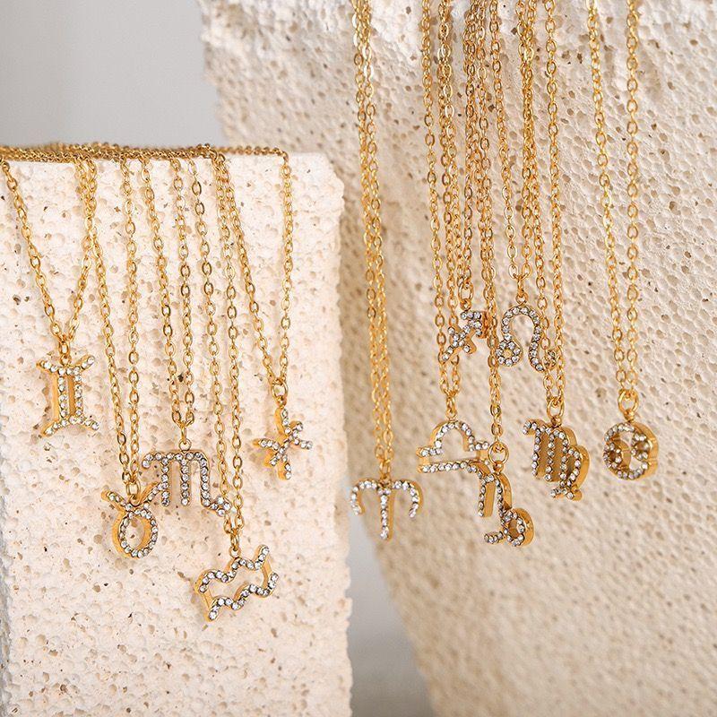 Collar Baño Oro 18k Signo Zodiaco Tauro-4