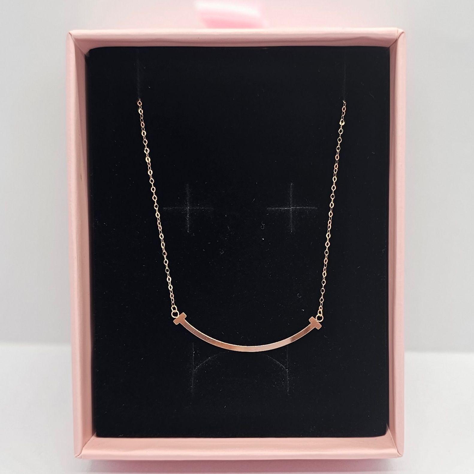 CADENA ESLABONES ORO ROSADO 18K SONRISA 18K-4