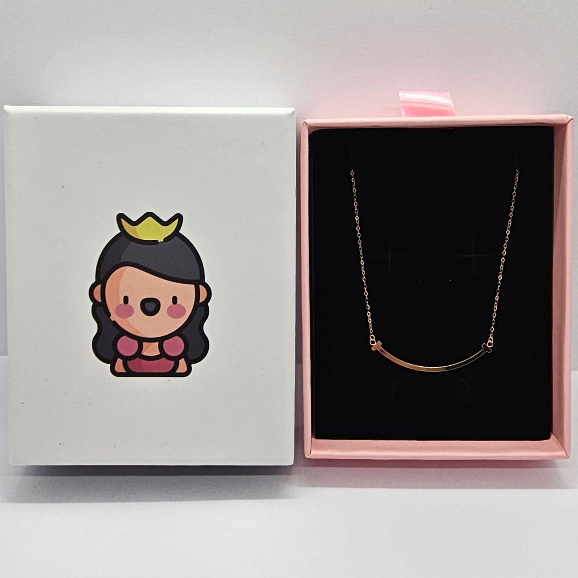 CADENA ESLABONES ORO ROSADO 18K SONRISA 18K-5