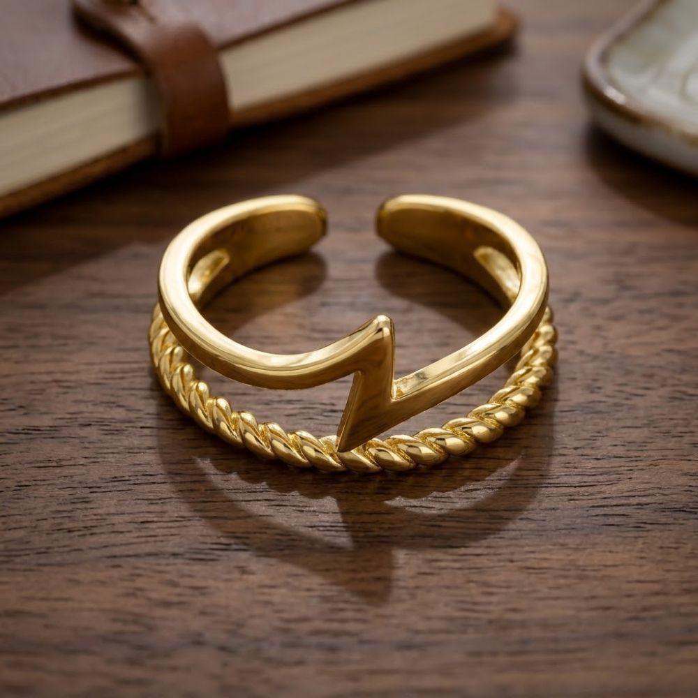 ANILLO ENCHAPADO ORO RAYO ENROSC -2
