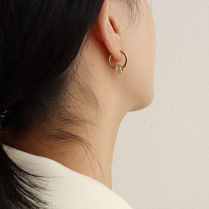 Aros Baño Oro Amarillo 18k Argollas Rueda Circones-2
