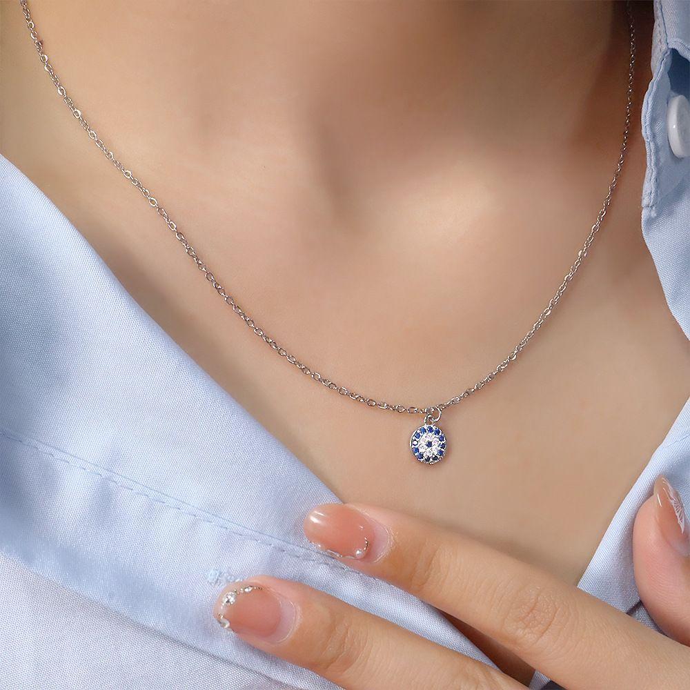 Collar Plata 925 Ojo Turco S-1
