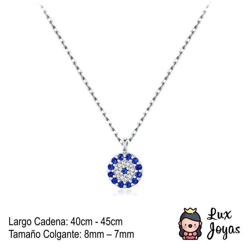 Collar Plata 925 Ojo Turco S-0