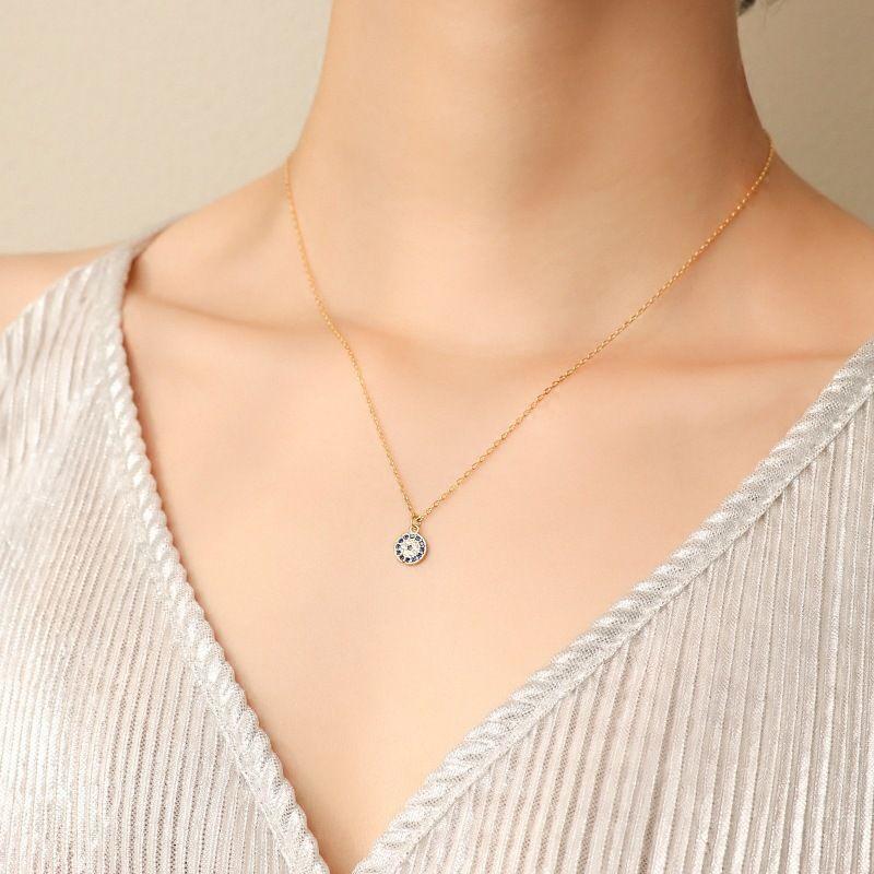 Collar Plata 925 Ojo Turco S-1