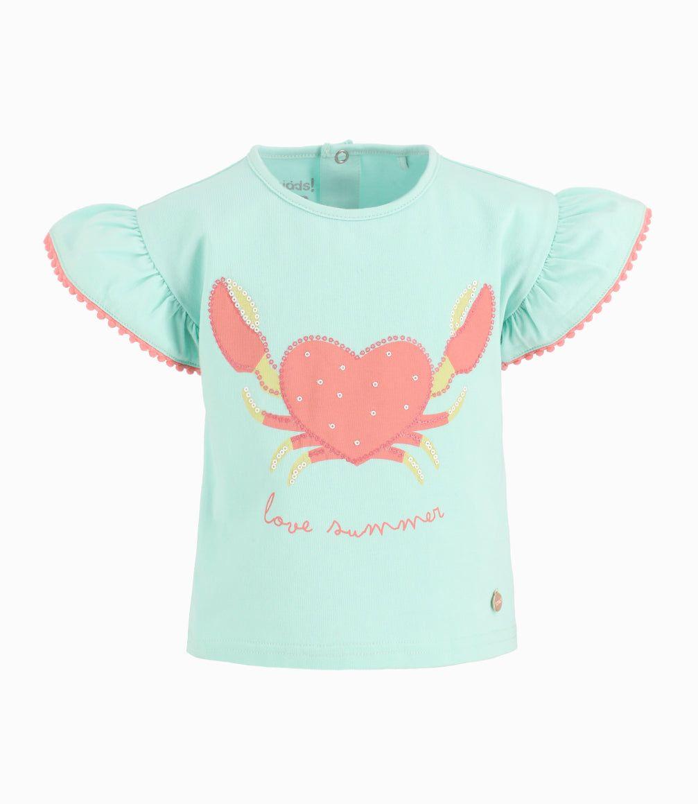 Polera Bebé Niña Con Vuelos Menta-8