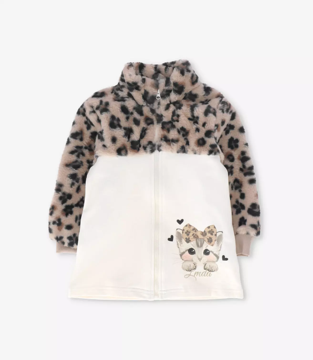 Conjunto bebé animal print beige Limonada-2