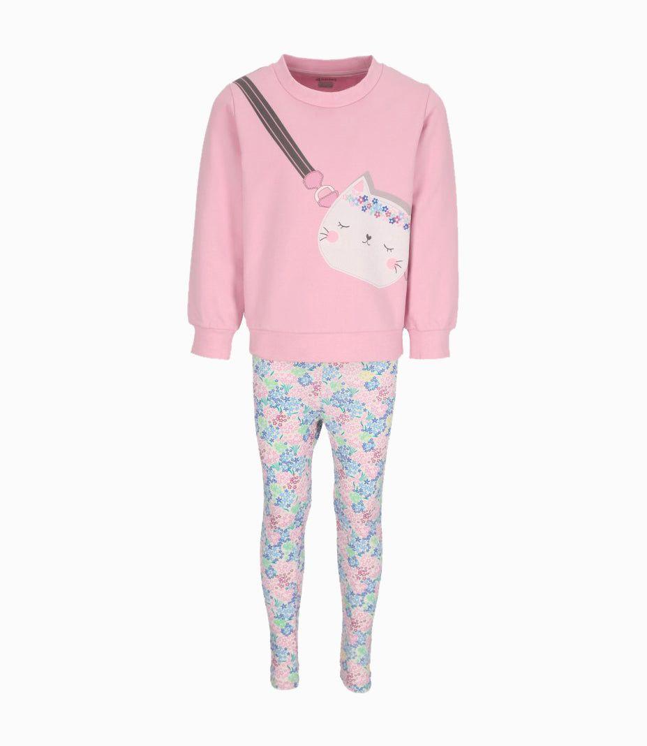 Conjunto niña con cartera rosado 4 Kids-1
