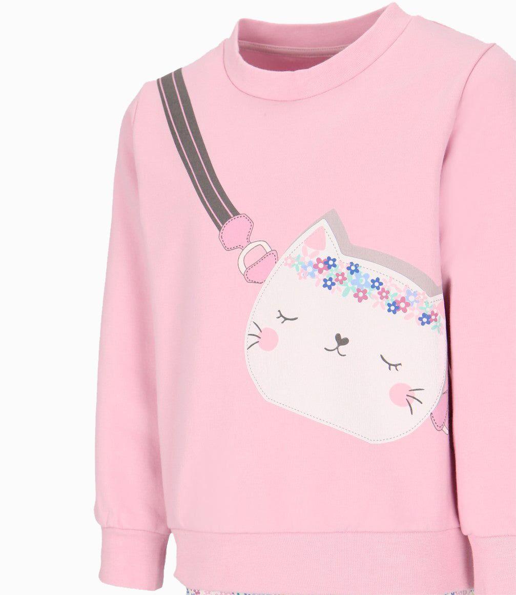 Conjunto niña con cartera rosado 4 Kids-3