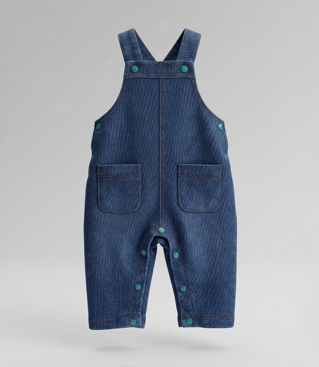 Jardinera recién nacido  B13181270109 denim  Black and blue-0