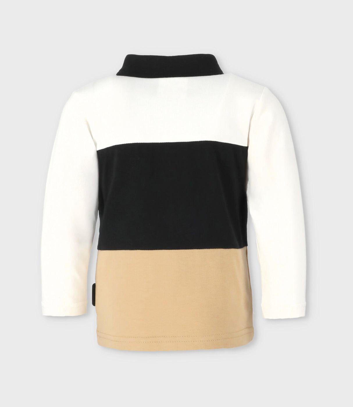 Polera bebés con cuello blanco Black and Blue-1