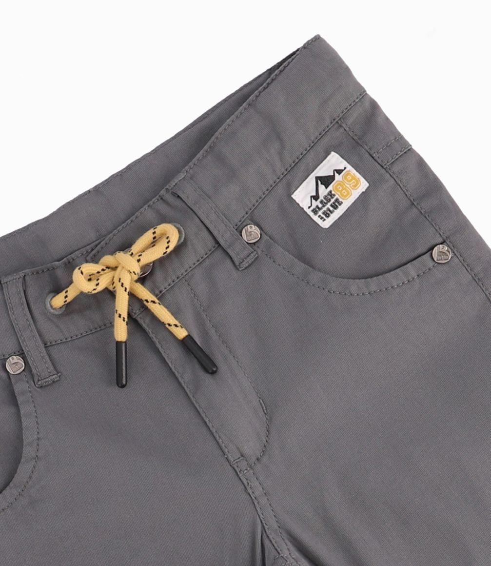 Pantalón Niño Universitario Con Bolsillos Black And Blue Marengo-2