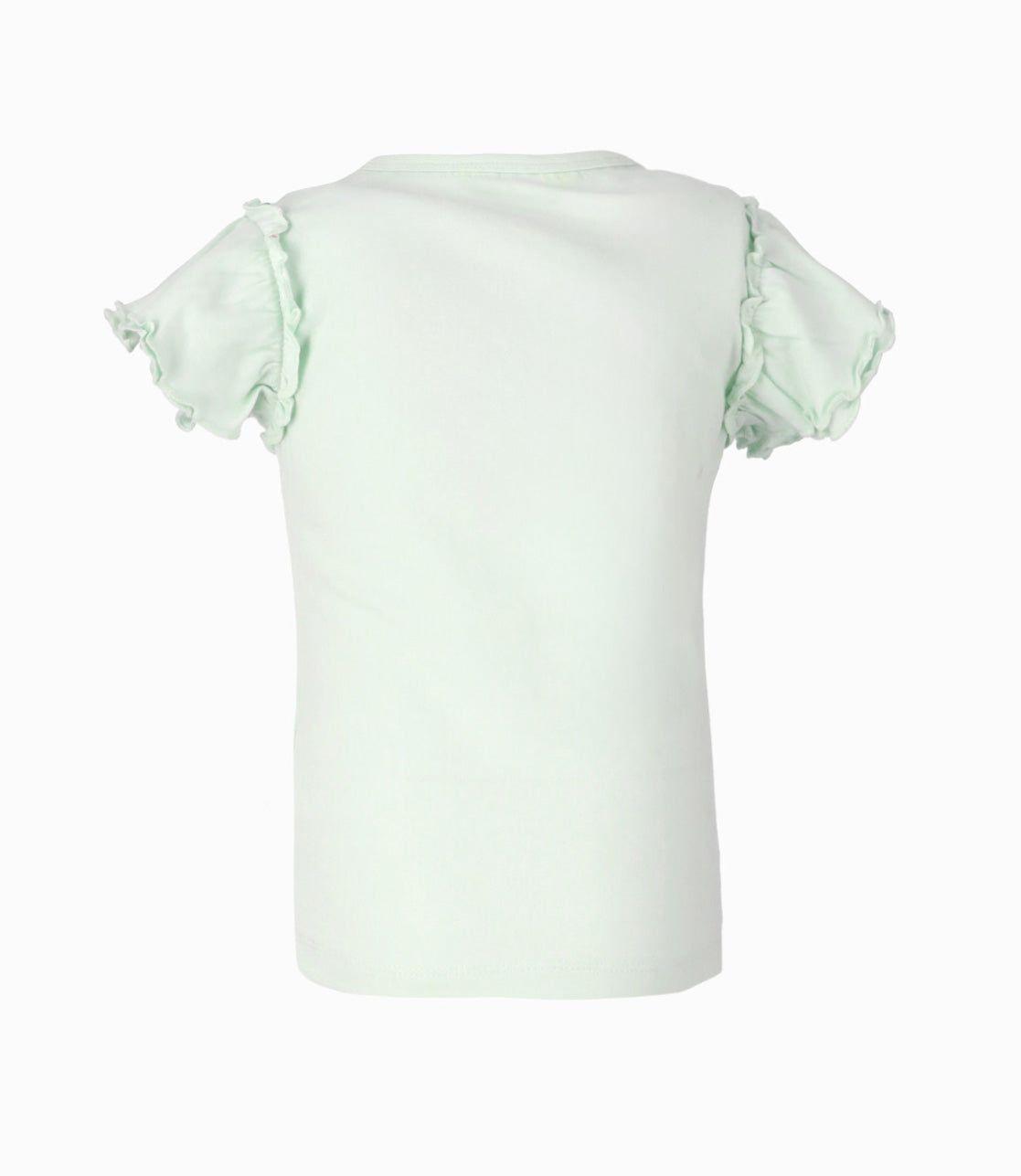 Polera manga corta niña love menta 4 Kids-1
