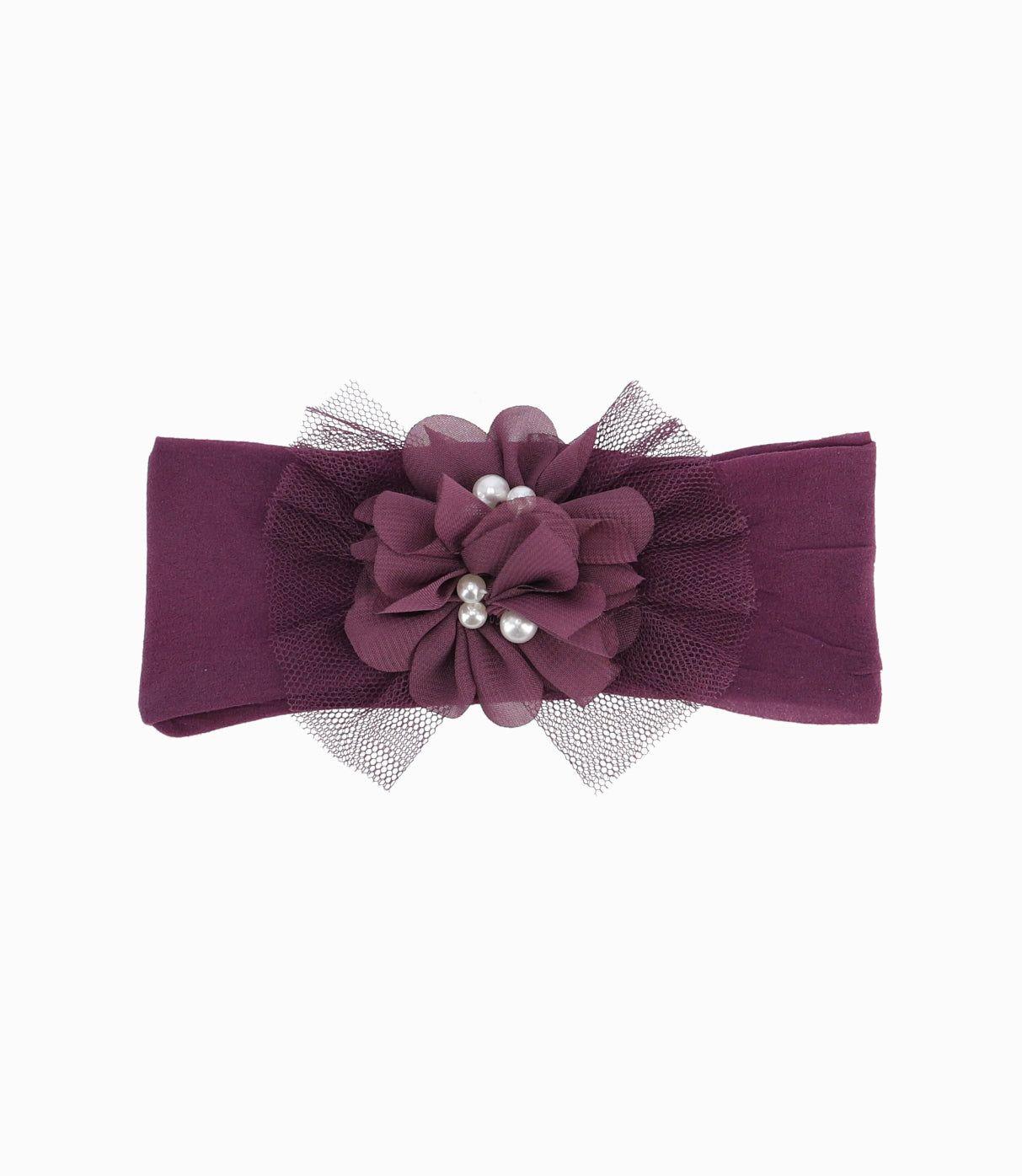 Cintillo Recién Nacida Con Flores-0