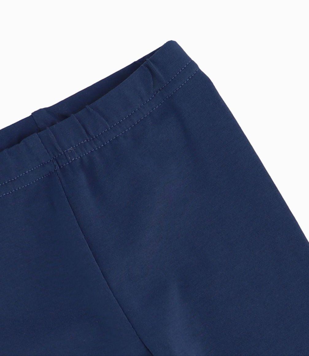 Conjunto Recién Nacida Vestido y Calzas Limonada Azul Marino-2