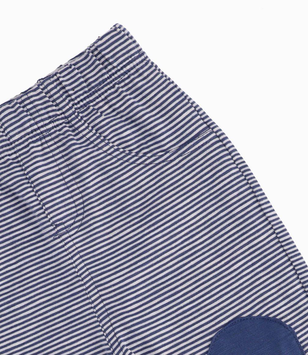 Conjunto Con Cuello Polo Recién Nacido Blanco Black and Blue-2