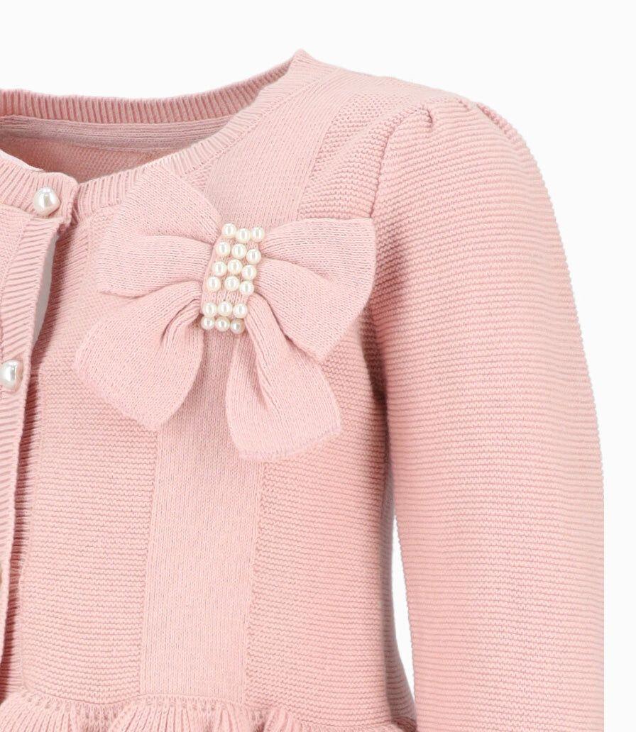 Chaleco bebé con lazo rosado Limonada-3