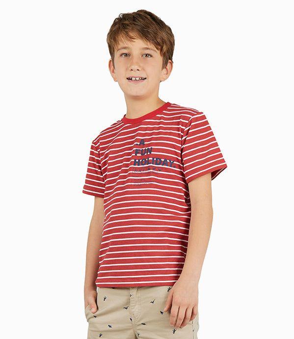 Polera Niño Básica Rojo-0