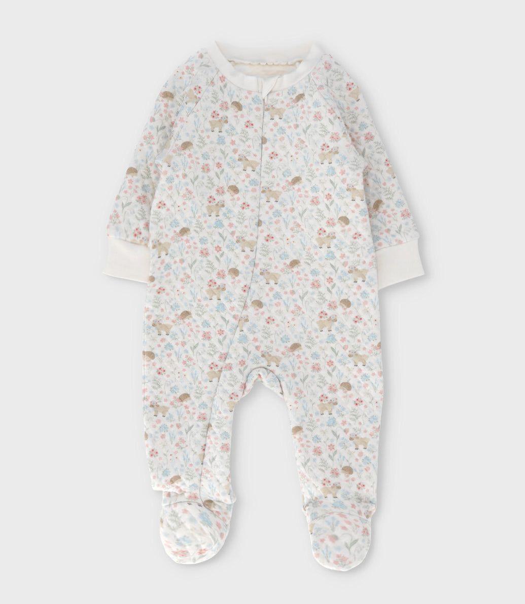 Enterito recién nacida con ovejitas blanco 4 Kids-0