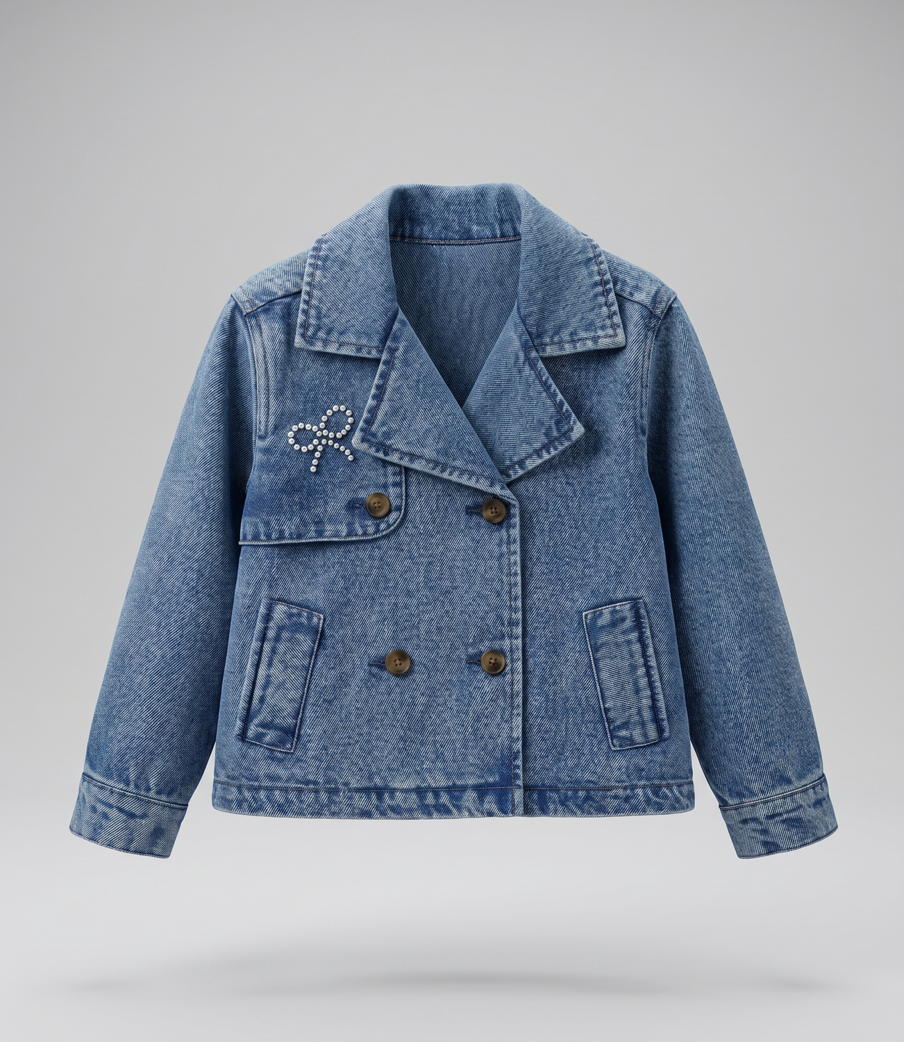 Chaqueta niña de denim L11071270109 denim azul Limonada-1