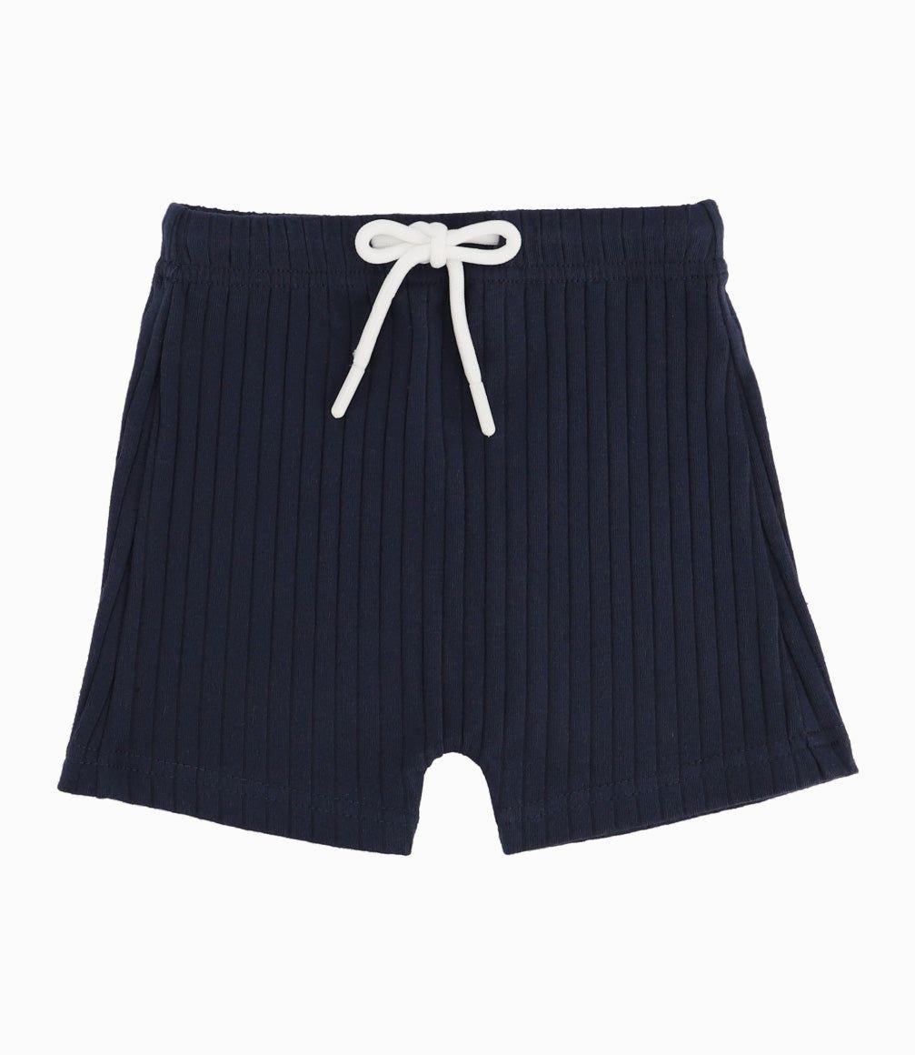Conjunto Recién Nacido De Body Y Bermuda Azul Marino-7