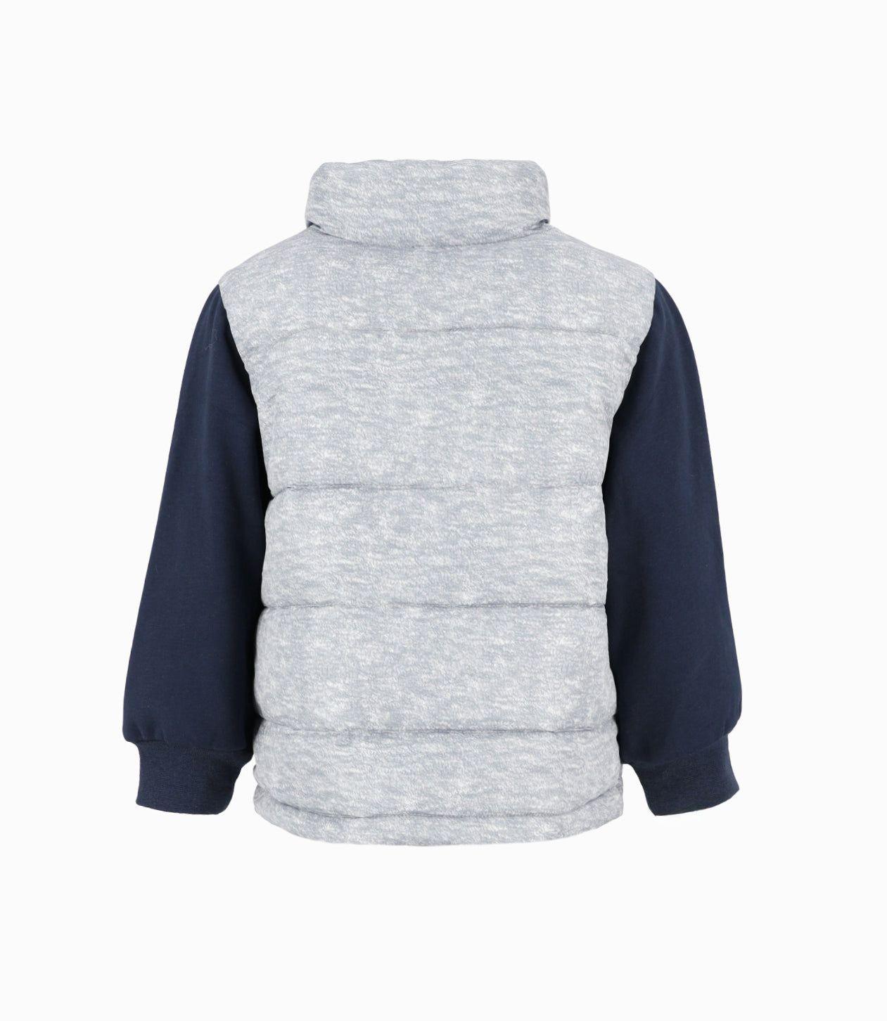 Chaqueta bebés bicolor gris 4 Kids-1