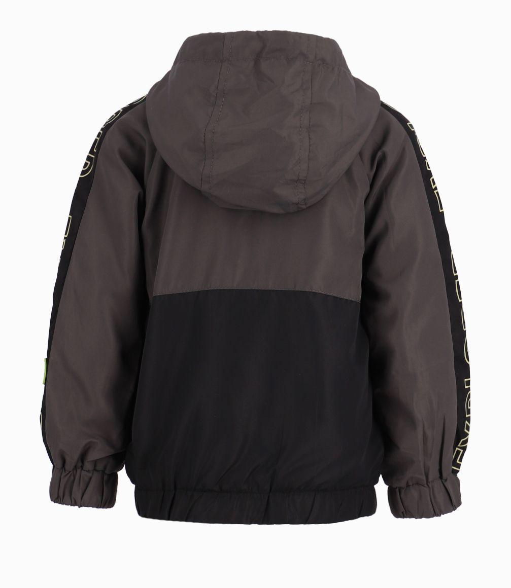 Chaqueta Bebé Niño Con Capucha Impermeable Black And Blue Marengo-2