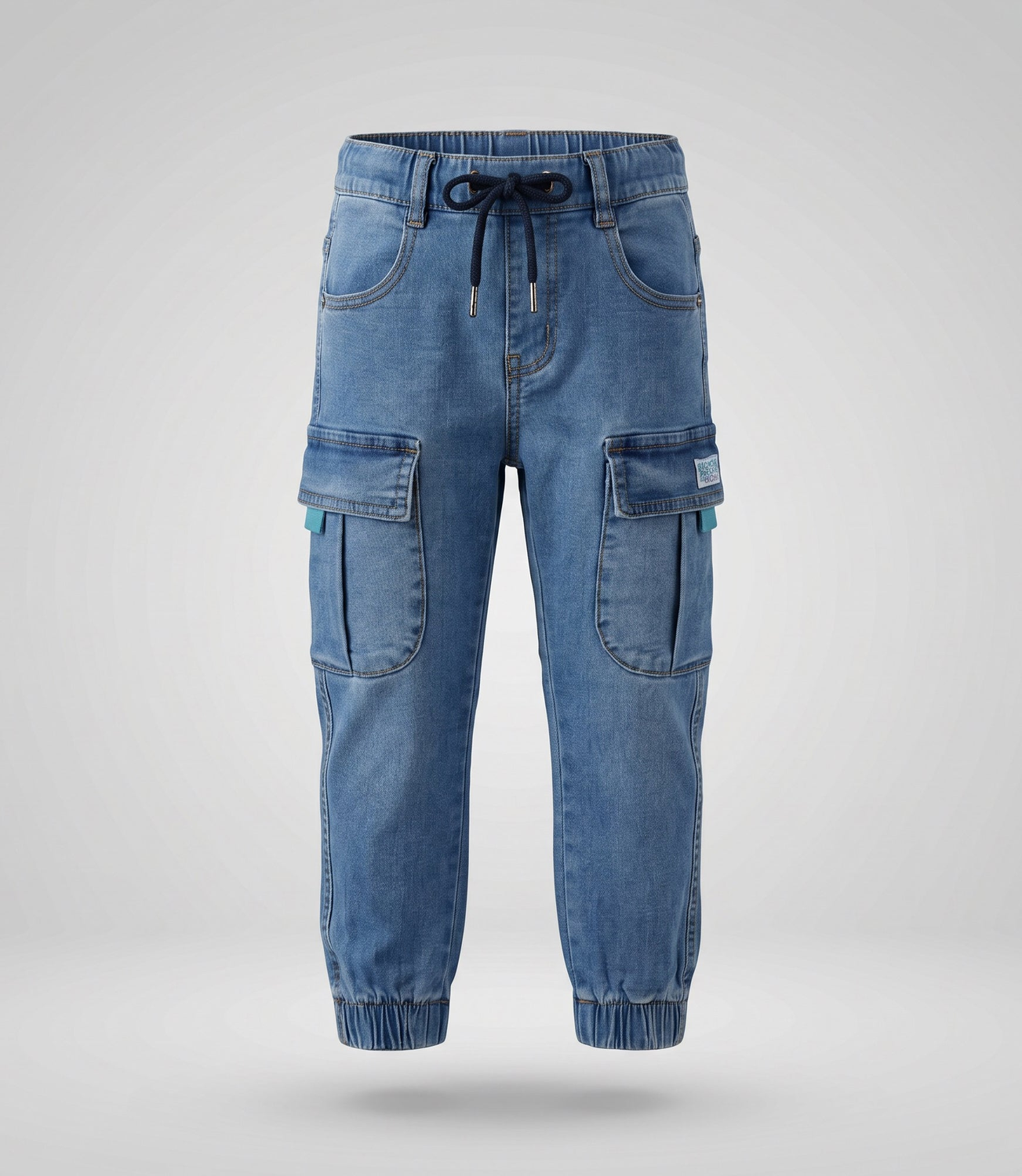 Jeans niño jogger B11111270374 denim celeste Black and blue-0