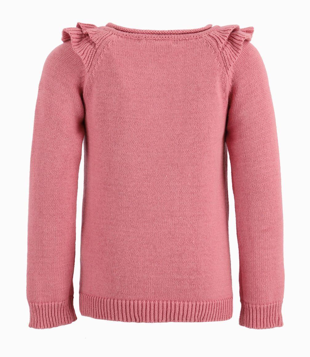 Chaleco Bebé Niña Con Bordado De Flores Limonada Palo Rosa-3