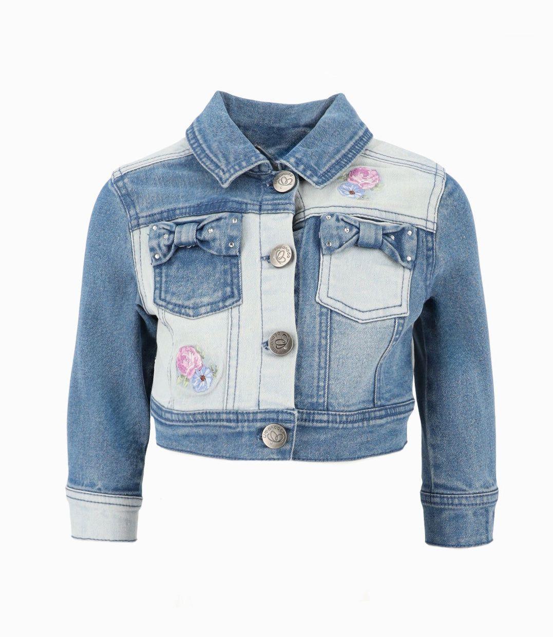 Chaqueta bebé bicolor Celeste LIMONADA-0