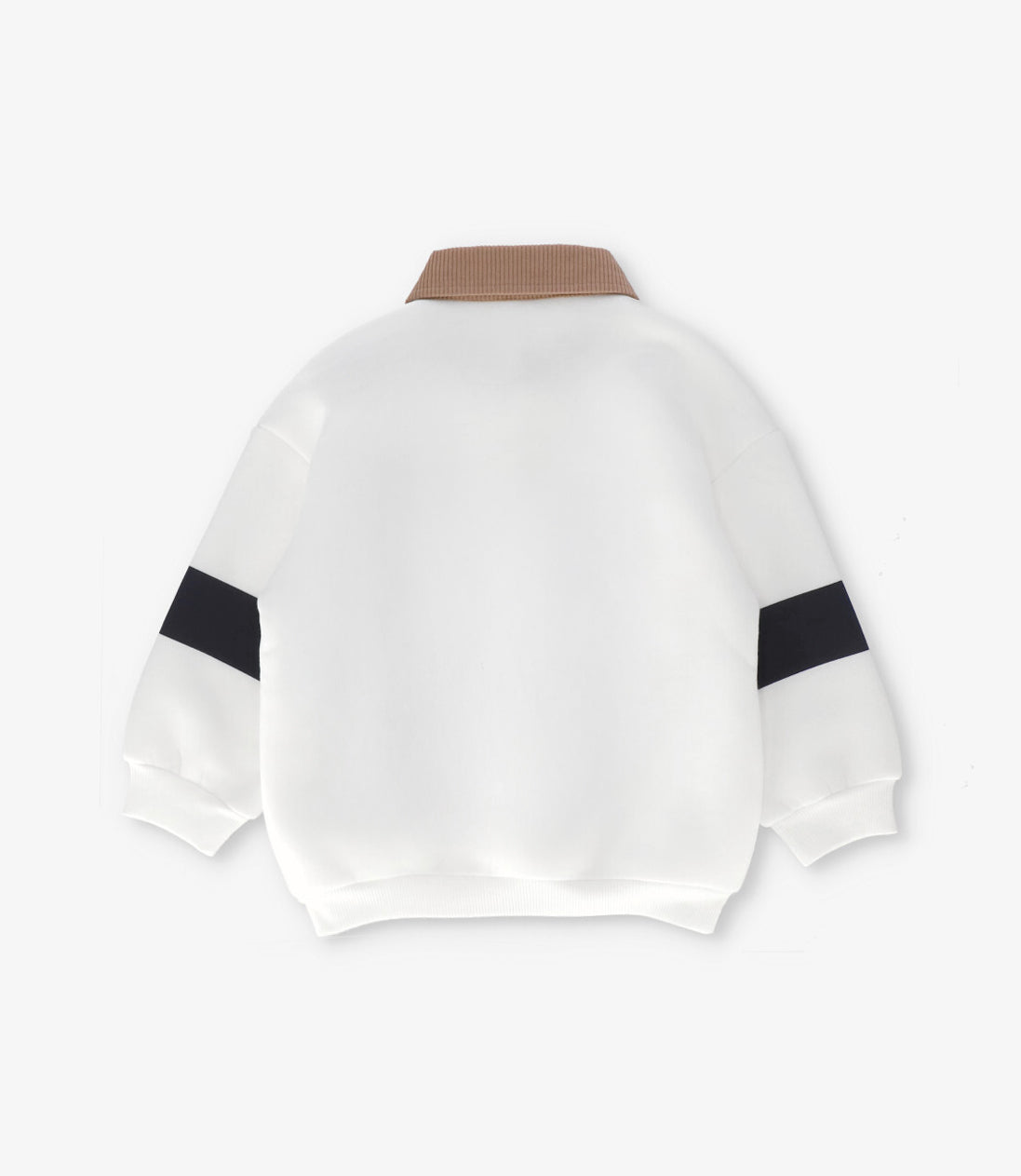 Polerón niño con cuello crudo Black and Blue-2