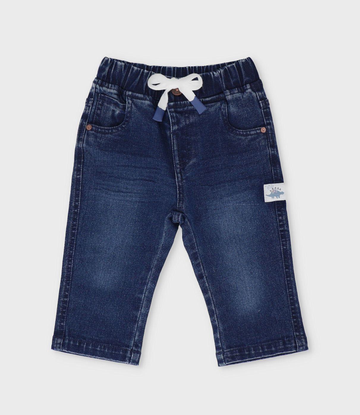 Jeans bebé recto azul Black and Blue-0