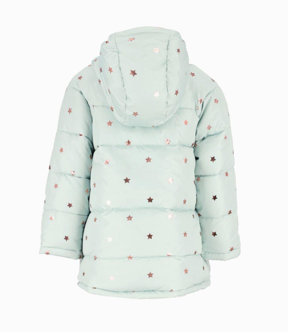 Parka niña estrellas menta 4 Kids-1