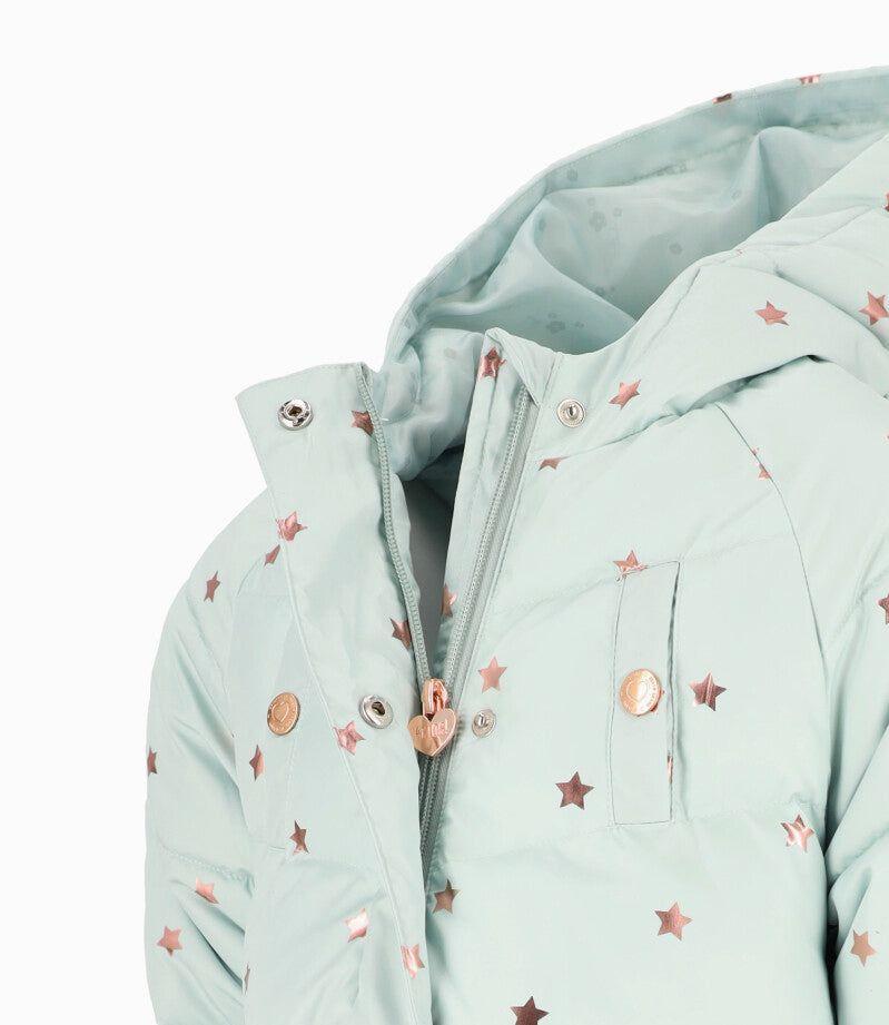Parka niña estrellas menta 4 Kids-2