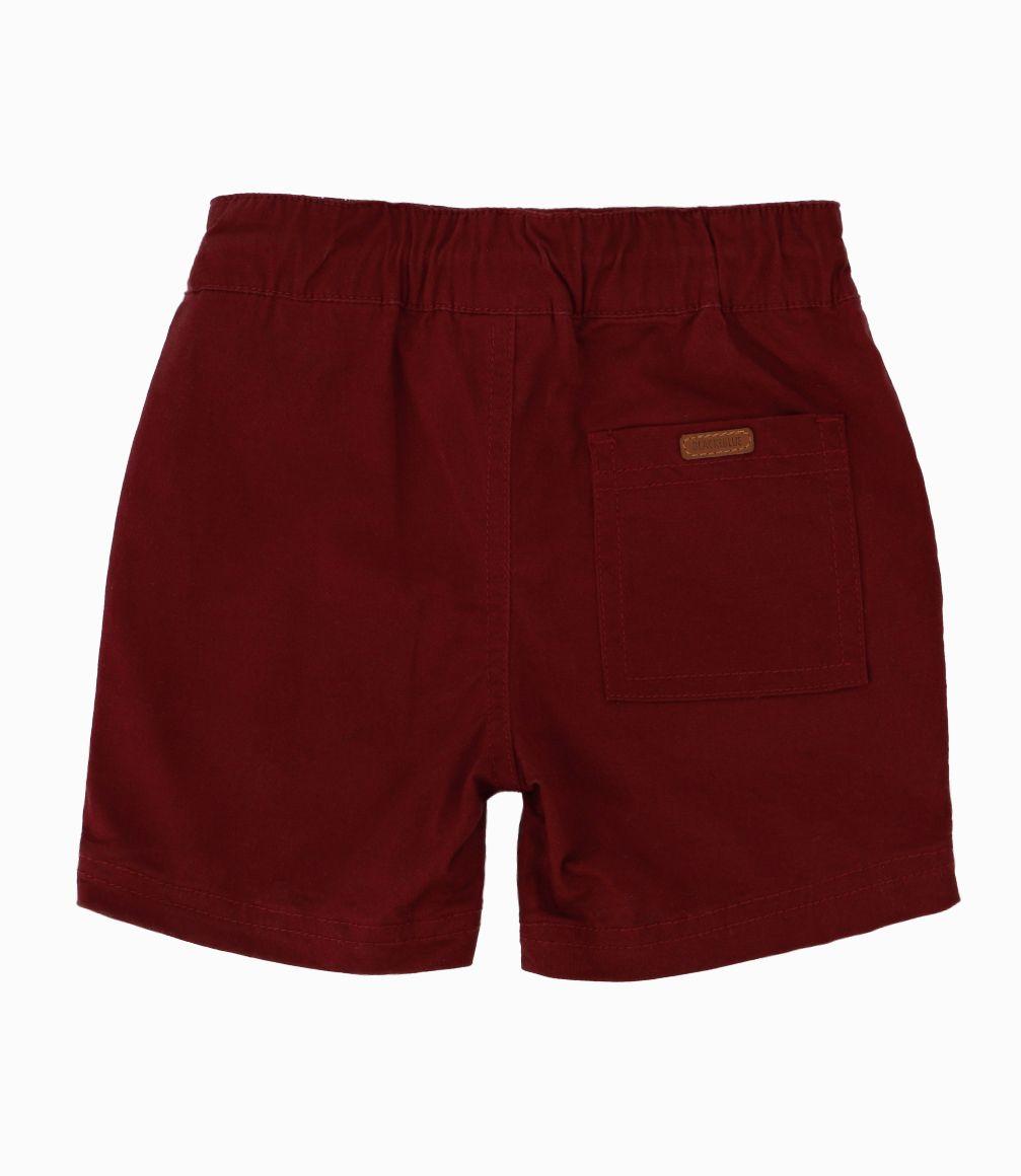 Bermuda Bebé Con cordón ajustable y diseño interior Black and Blue Burdeo-2