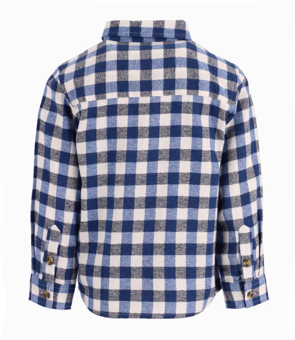 Camisa Niño Leñadora 4 Kids Celeste-6