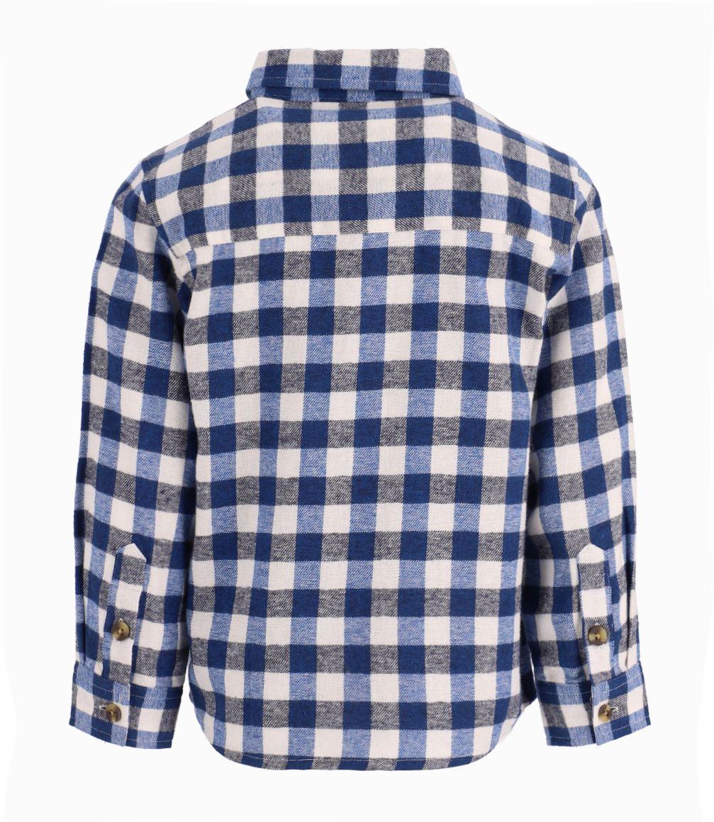 Camisa Niño Leñadora 4 Kids Celeste-2